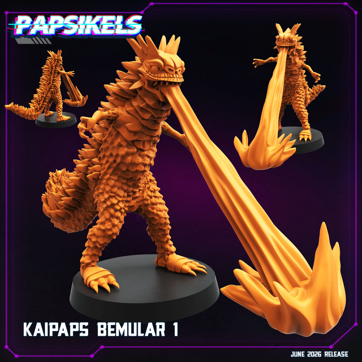Kaipaps Bemlar - Resin Cyberpunk Guyver Miniature  | Papsikels