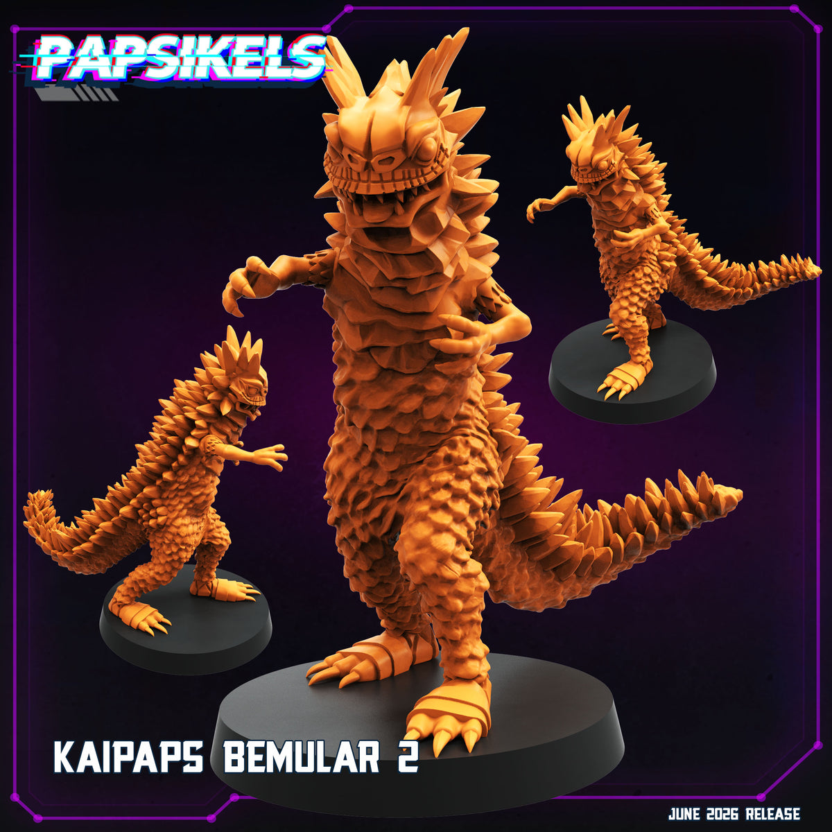 Kaipaps Bemlar - Resin Cyberpunk Guyver Miniature  | Papsikels