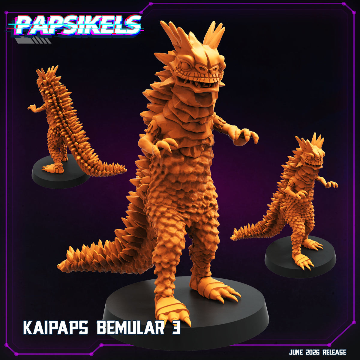 Kaipaps Bemlar - Resin Cyberpunk Guyver Miniature  | Papsikels