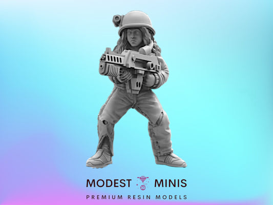 Wonder Child Mute Kid Space Marine  - 32mm Scale Alien Miniature  Sci Fi | Papsikel