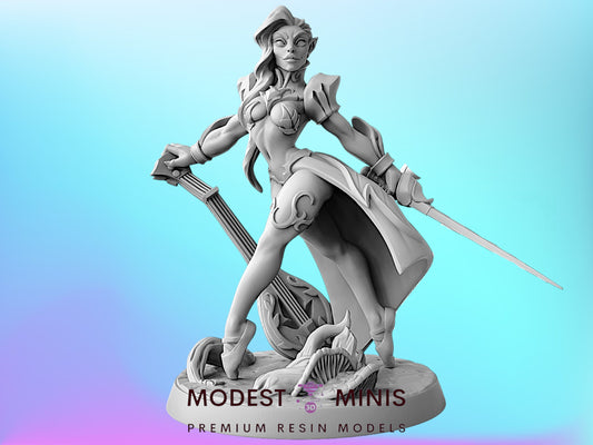 Kilia Wood Elf | 28mm - 75mm Scale Resin Minis | DnD | Artisan Guild Sylvan Knights