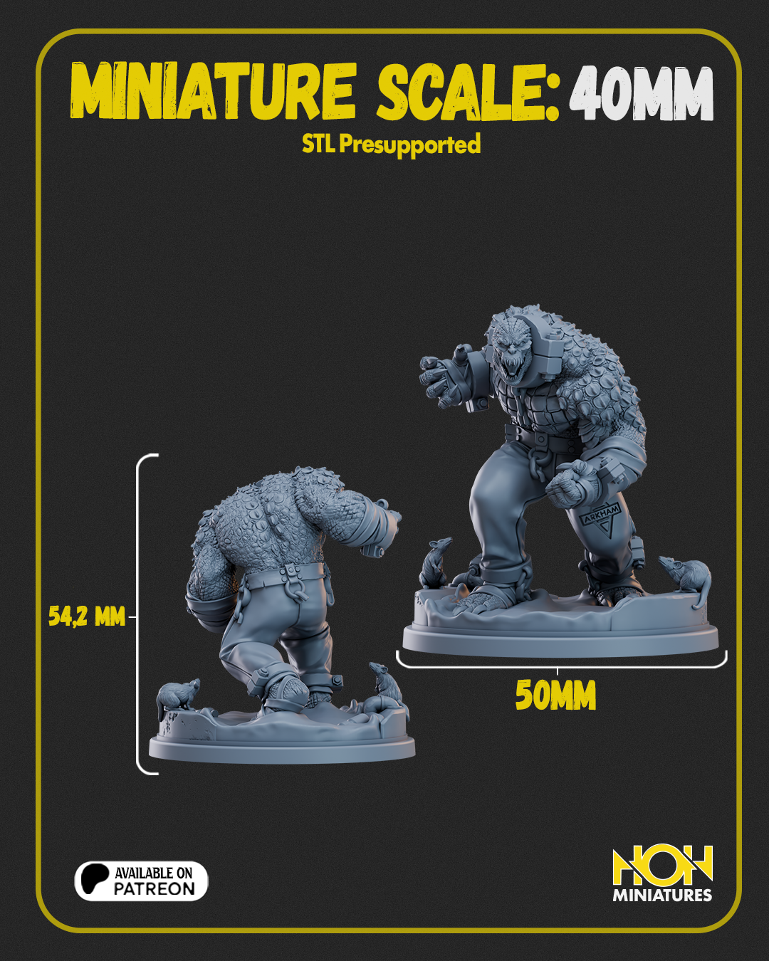 Sewer Predator | Killer Croc Proxy for Crisis Protocol | Hall of Heroes