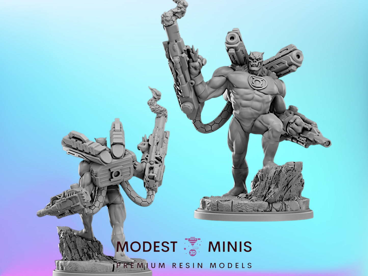 Lantern Drill Sergeant | Kilowog 32mm - 40mm Mini | Crisis Protocol Proxy | Superhero | Hall of Heroes