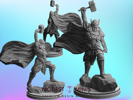 King Thor | 32mm - 40mm Mini | Crisis Protocol Proxy | Superhero | Legion