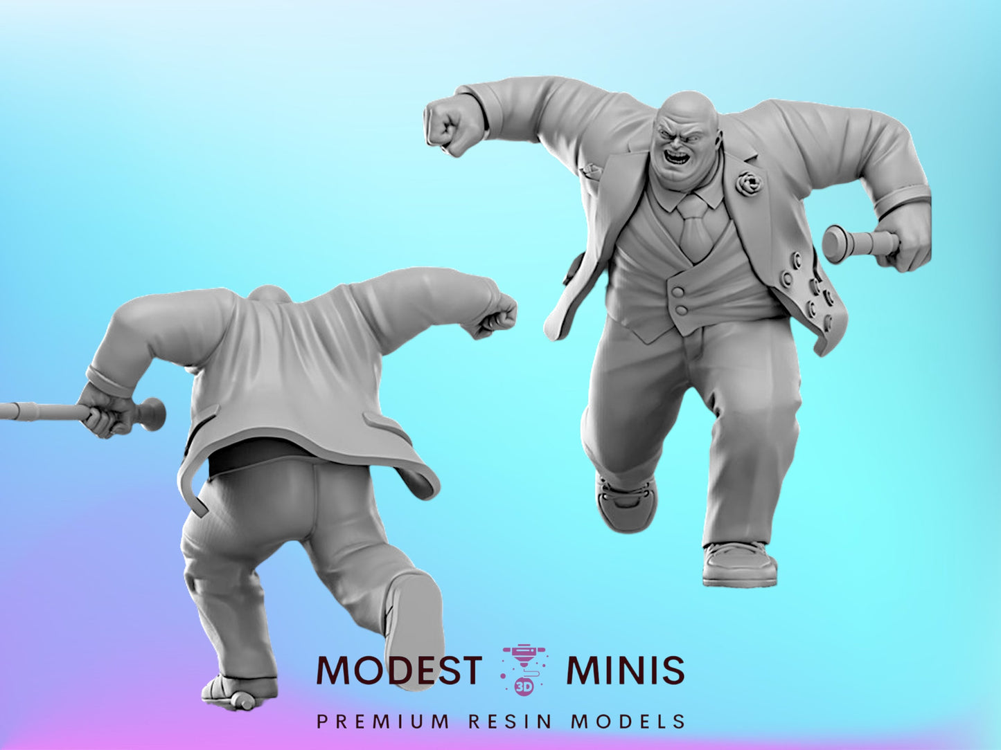 Kingpin of Crime |  32mm - 40mm Mini | Crisis Protocol Proxy | Superhero | Hall of Heroes