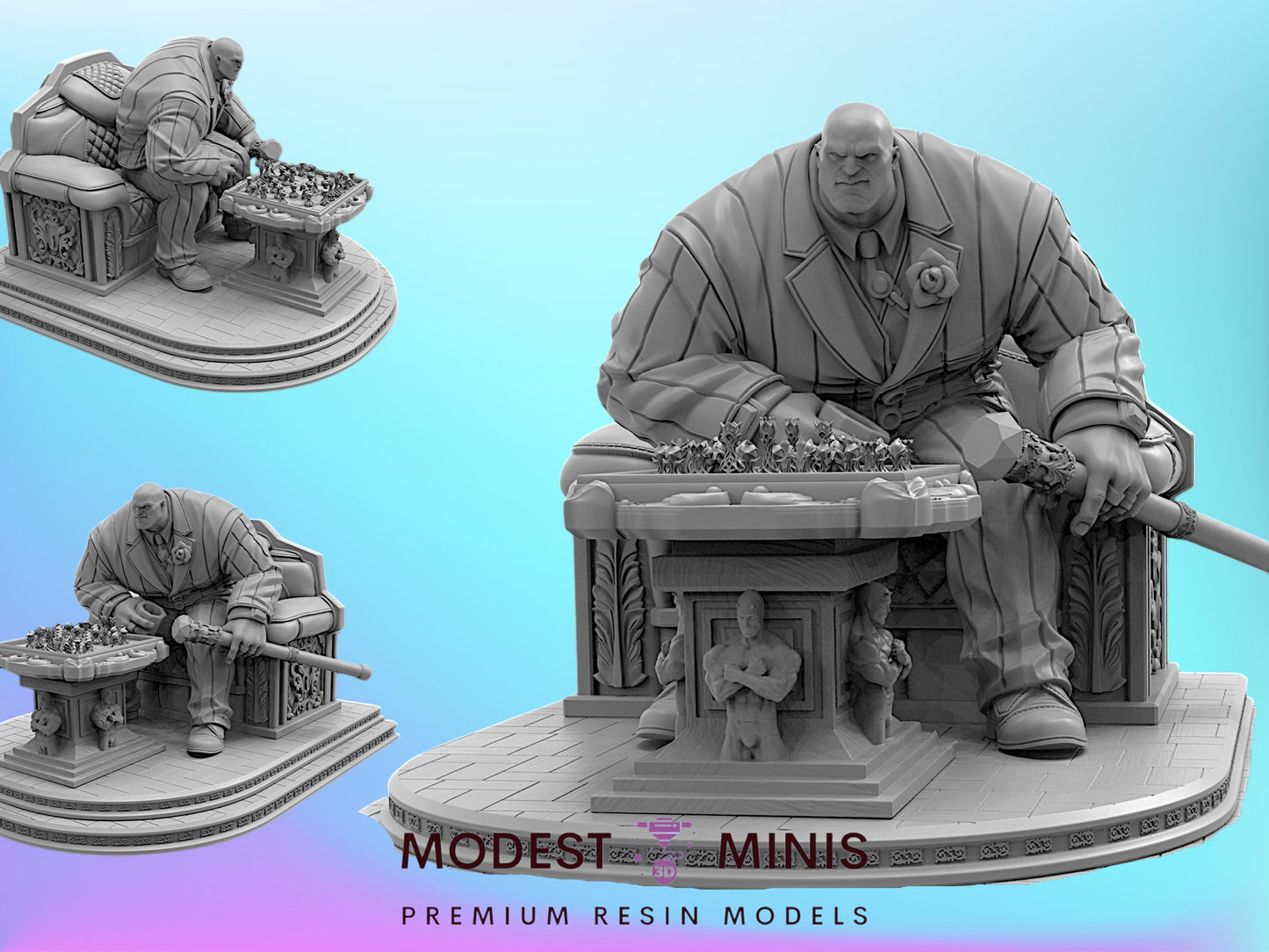 Kingpin Rivals | 32mm - 40mm Mini | Crisis Protocol Proxy | Superhero | Trident