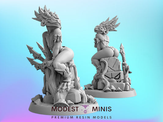 Krakia Grung PInup | 28mm - 75mm Scale Resin Minis | DnD | Artisan Guild Gurunda