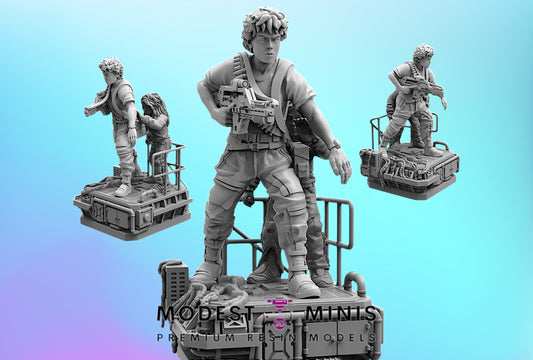 Lannie and Mute Survival - 32mm Scale Aliens Proxy | Papsikels
