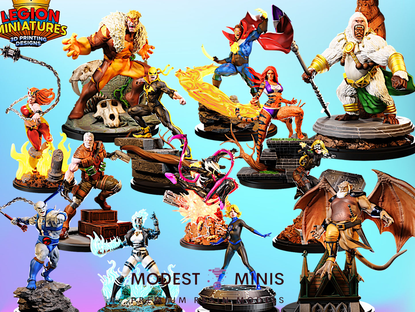 Full Set 13 Models - Legion DEC 2025 Marvel Miniatures