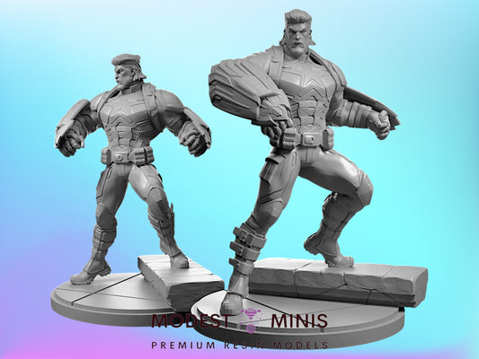Cap Gauntlets | 32mm - 40mm Mini | Crisis Protocol Proxy | Superhero | Legion
