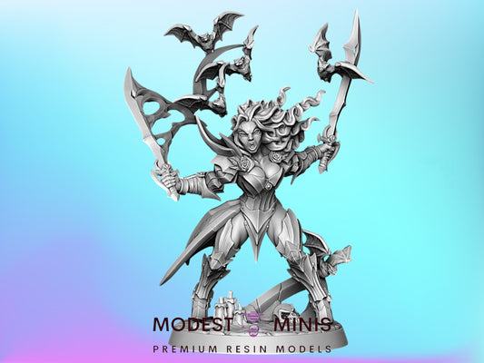 Lenora Drakenmiryan | 28mm - 75mm Scale Resin Minis | DnD | Artisan Guild Vampires
