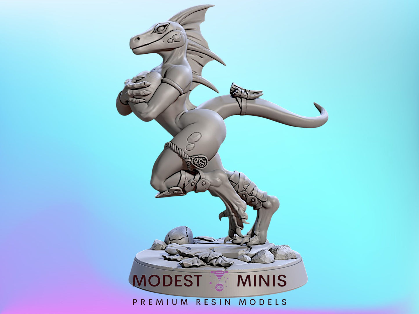 Liska Egg Huntress | 28mm - 75mm Scale Resin Minis | DnD | Frostgrave Artisan Guild Falgor's Swamp