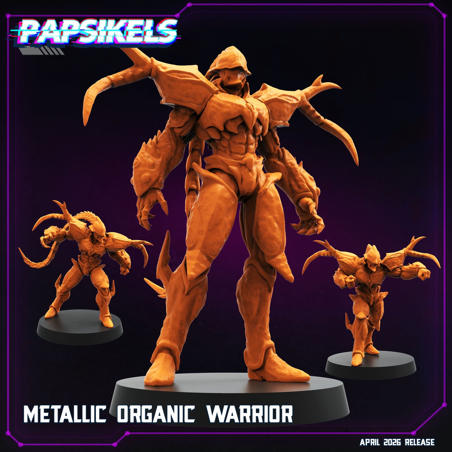 Metallic Organic Warrior - 32mm Scale Guyver Proxy | Papsikels