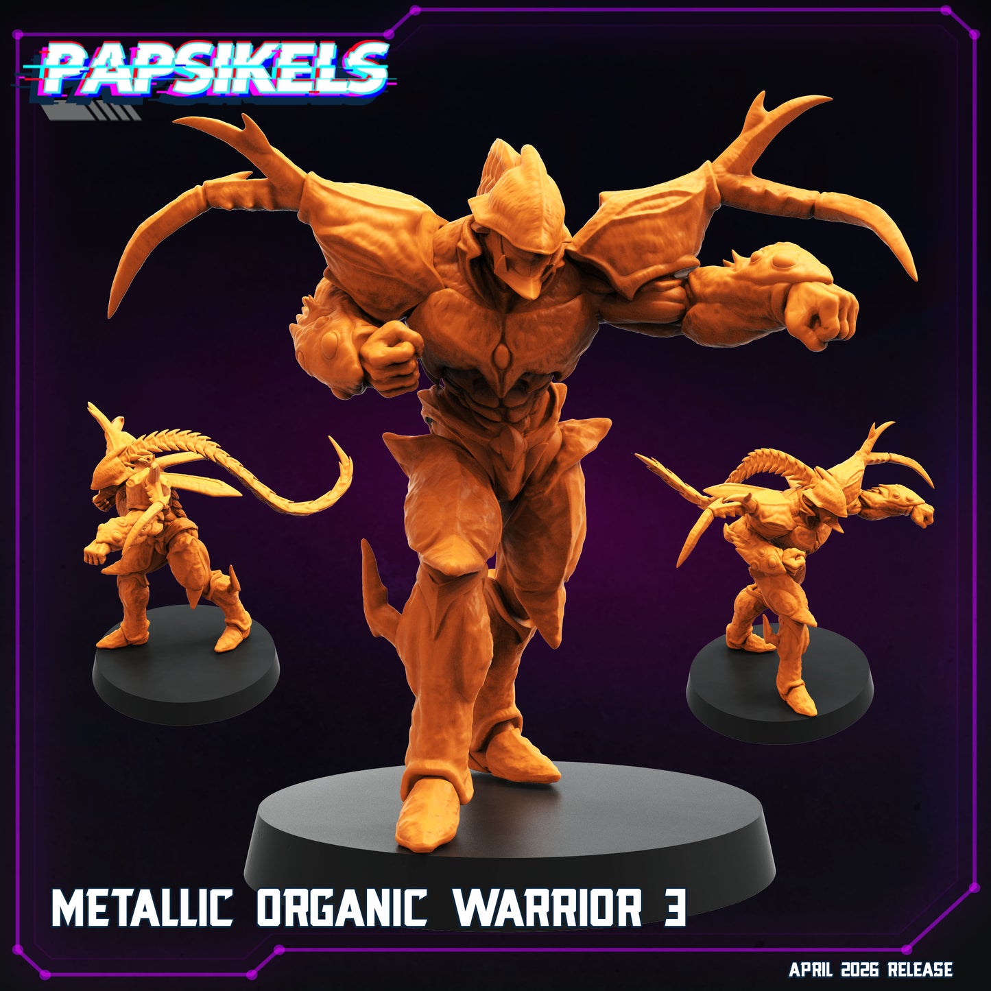 Metallic Organic Warrior - 32mm Scale Guyver Proxy | Papsikels
