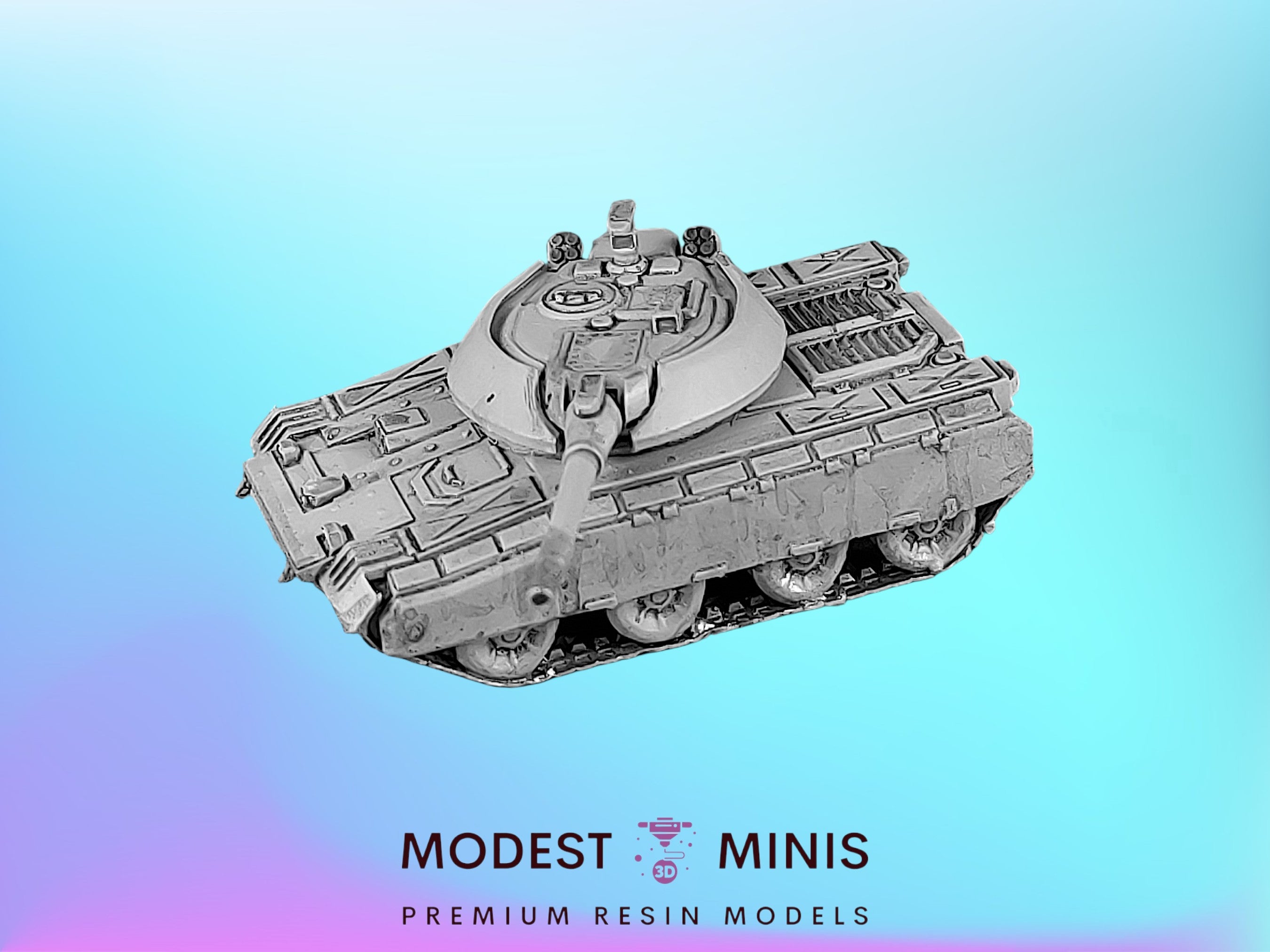 Modest Scale Gobo MBT Tank | 1:265 | 285 | 6mm Battletech Scale | – Modest Minis Studio