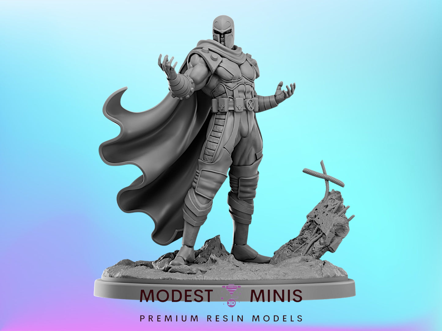 Magneto | 32mm - 40mm Mini | Crisis Protocol Proxy | Superhero | Hall of Heroes
