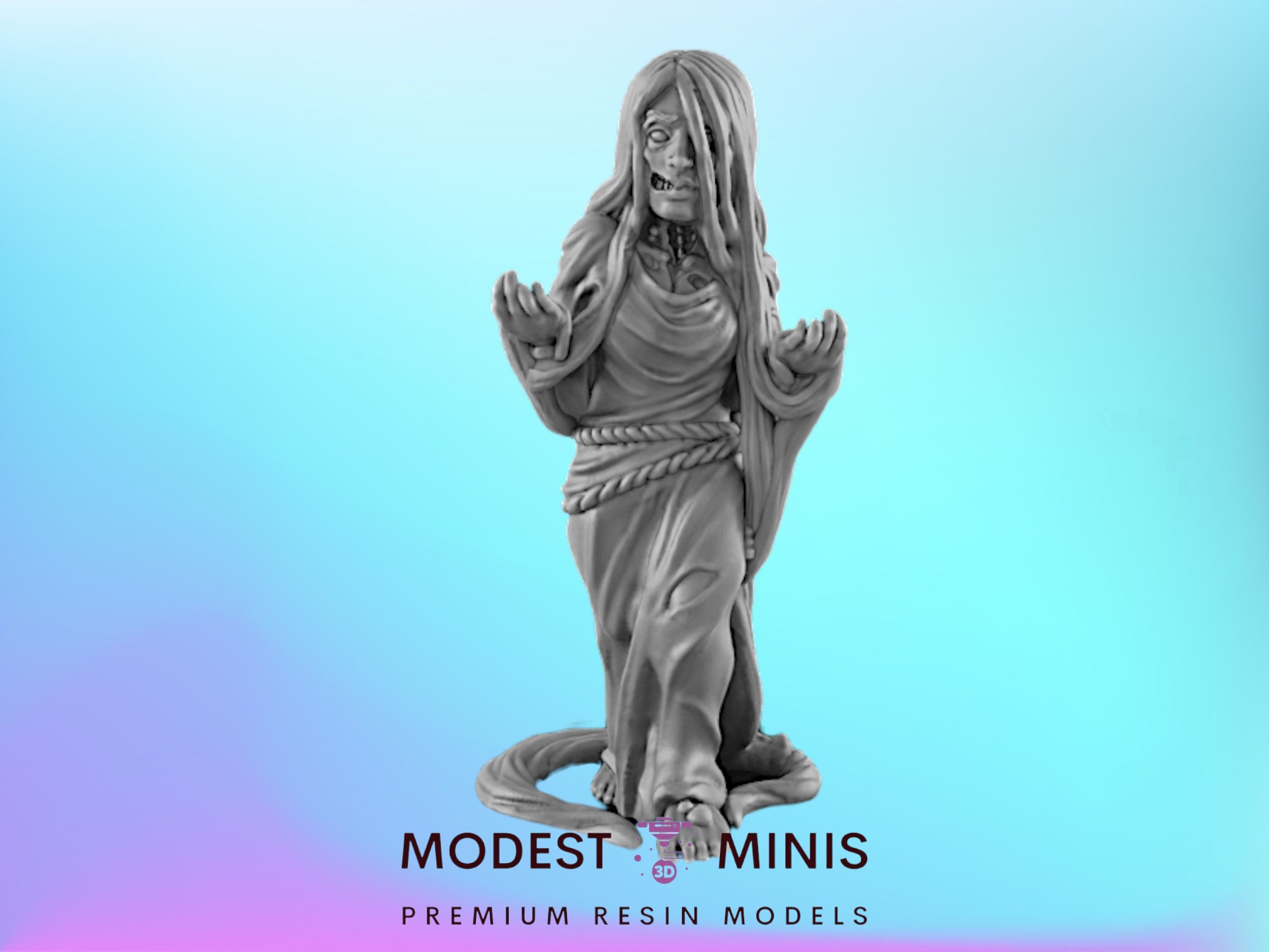 Modest Scale Deathknight Miniature - 25mm - 75mm Scale | DnD | EC3D Fantasy Mini ...