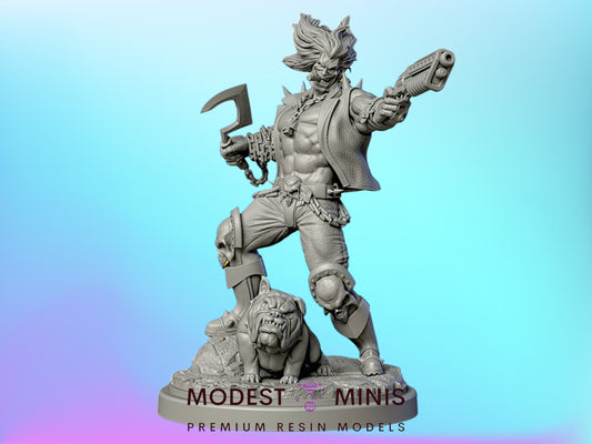 Lobo with bulldog and shotgun