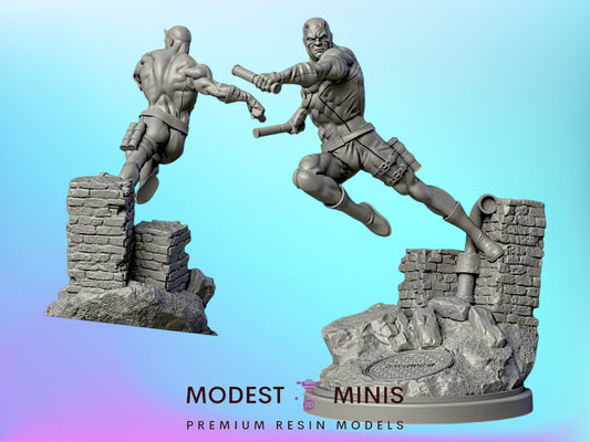 Man Without Fear | Daredevil 32mm - 40mm Mini | Crisis Protocol Proxy | Superhero | Hall of Heroes