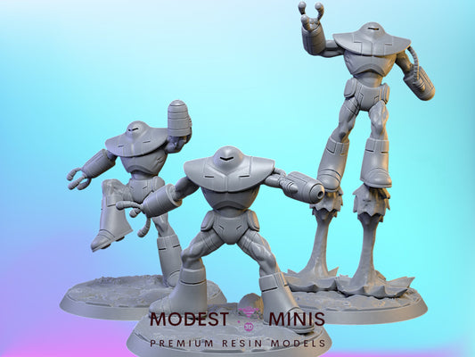 3pc Mandroid Armor | 32mm - 40mm Mini | DnD Mini | Superhero | C27