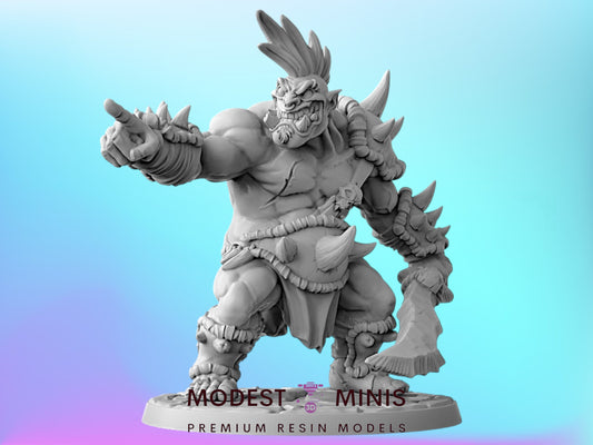 Ogre Marauder D | 28mm - 75mm Scale Resin Minis | DnD | Artisan Guild