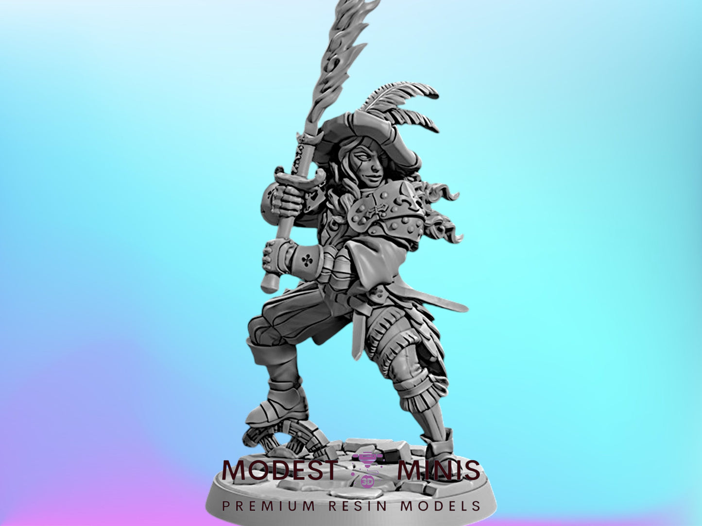 Lady Marika | 28mm - 75mm Scale Resin Minis | DnD | Frostgrave Artisan Guild Vanguard