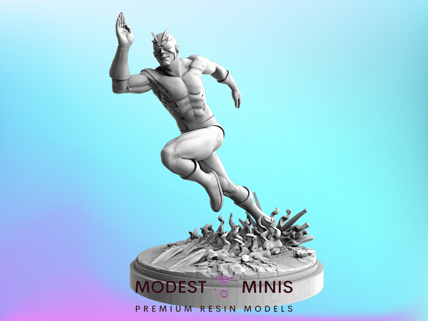 Lightning McSpeed - 32mm - 40mm Mini | DnD Mini | Superhero | C27