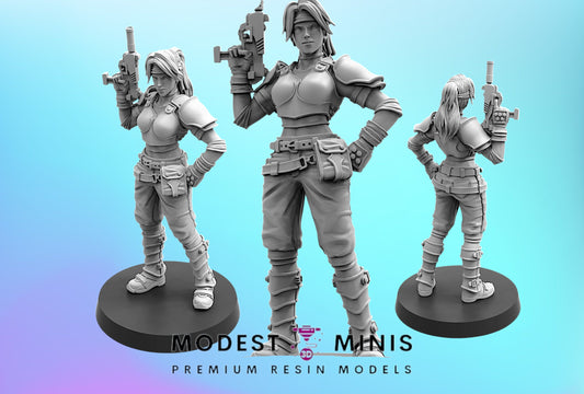 Eco Terrorist Insurgent Techie Mechanic Expert - 32mm Scale Cyberpunk Final Fantasy Shadowrun | Papsikels