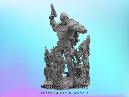 Shield Male Medic 1 | 32mm - 40mm Mini | Crisis Protocol Proxy | Superhero | Trident