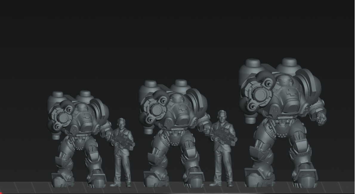Human Power Suit Combat Medic - 32mm Scale Sci Fi Starcraft | Papsikels