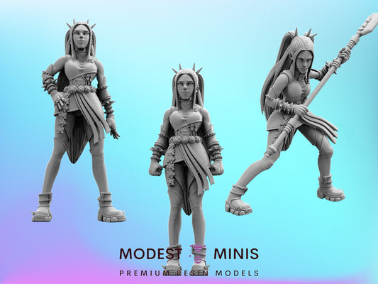 Idol Demon Hunter Mira - 32mm Scale Cyberpunk Mini | Papsikels