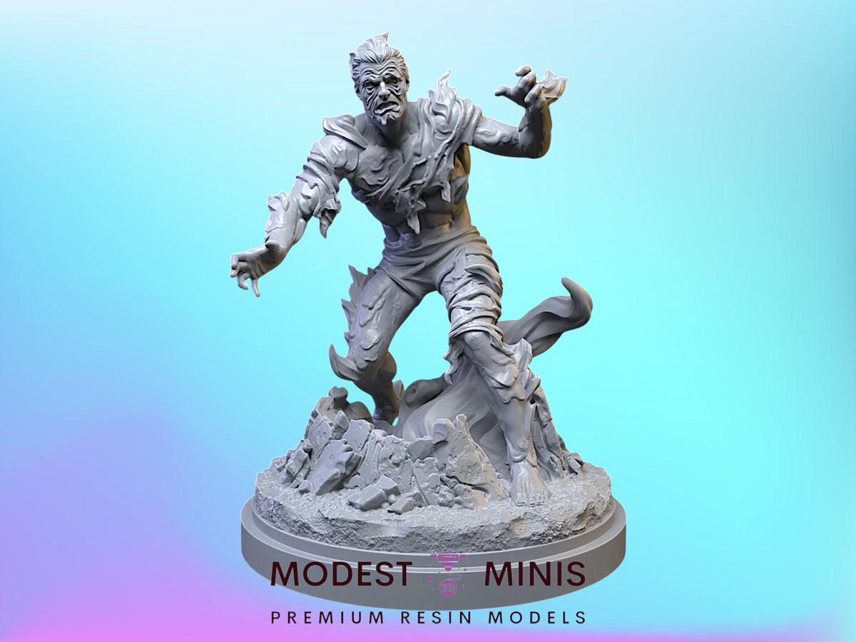 Silver Age Molten Man | 32mm - 40mm Mini | Crisis Protocol Proxy | Superhero | C27