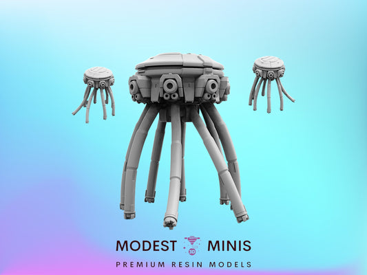 FKMSA Octodrone - 28mm - 100mm Scale Cyberpunk Miniature | Papsikels