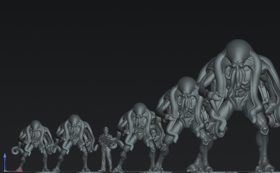 Papsinoid Octoman - Resin Cyberpunk Guyver Miniature  | Papsikels