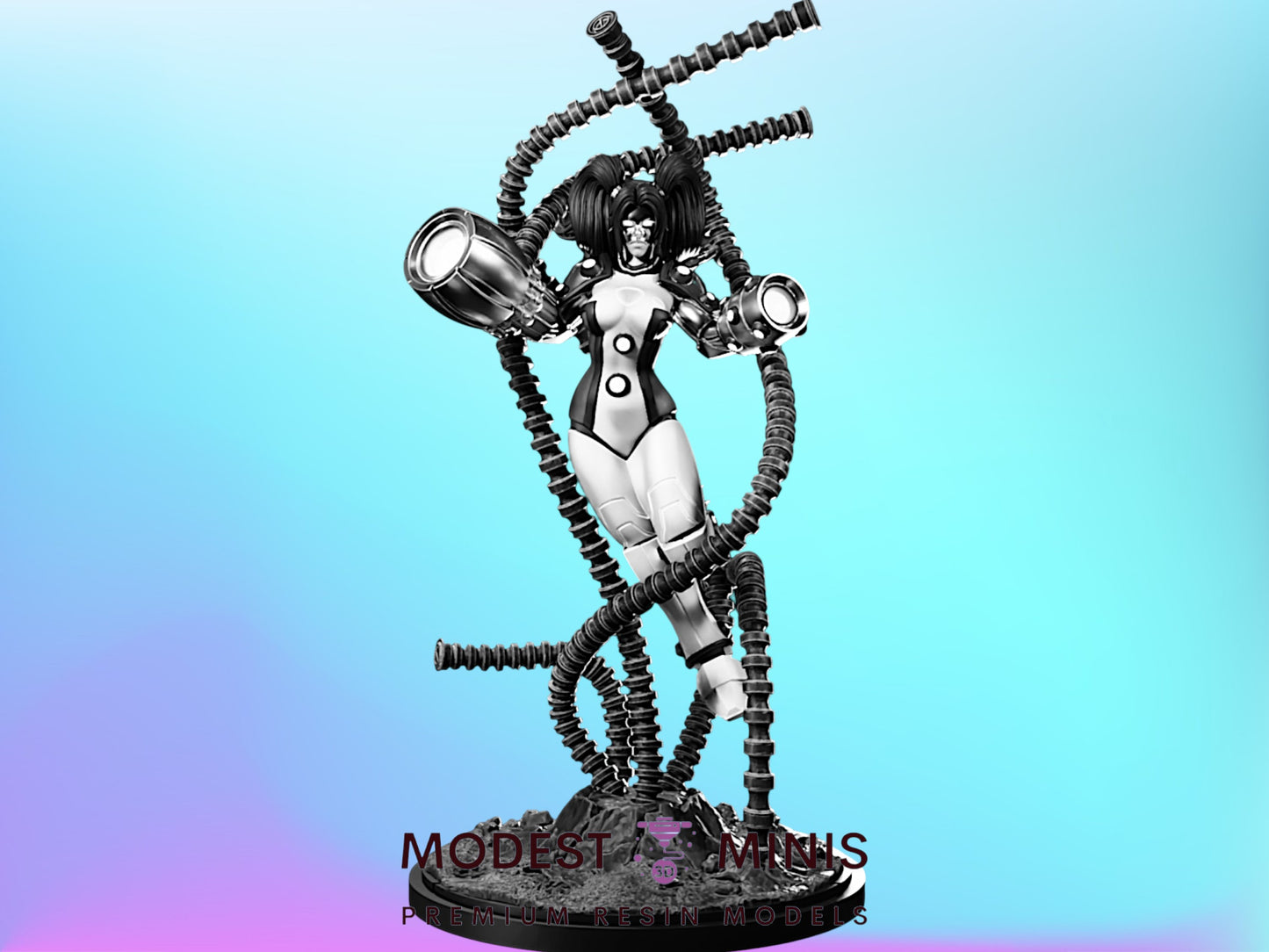 Cybernetic Evolution Enforcer | Omega Sentinel | Resin Miniature Proxy for Crisis Protocol | Legion