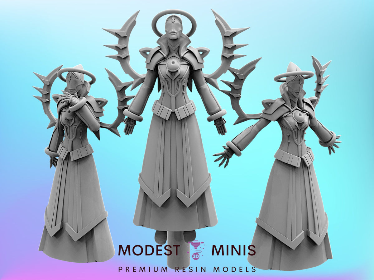 3Pc Cyber Oracles - 28mm - 100mm Scale Cyberpunk Miniature | Papsikels