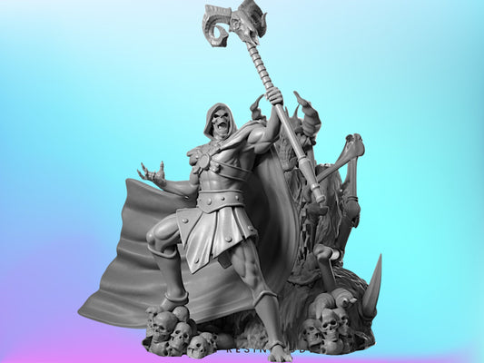 Overlord of Evil - 28mm - 100mm DnD Miniature | He-Man | 80's Fantasy Mini - Legion