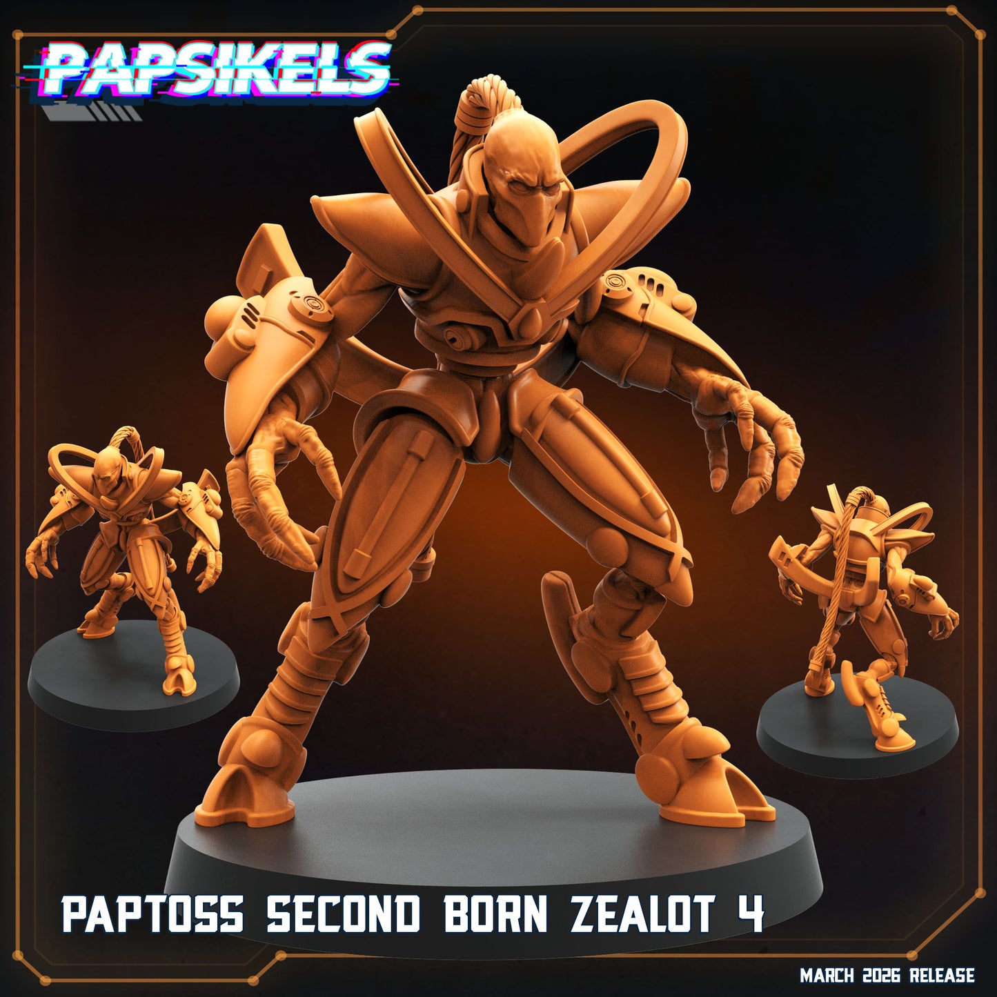 Paptoss Second Born Zealots - 32mm Scale Starcraft Proxy | Papsikels