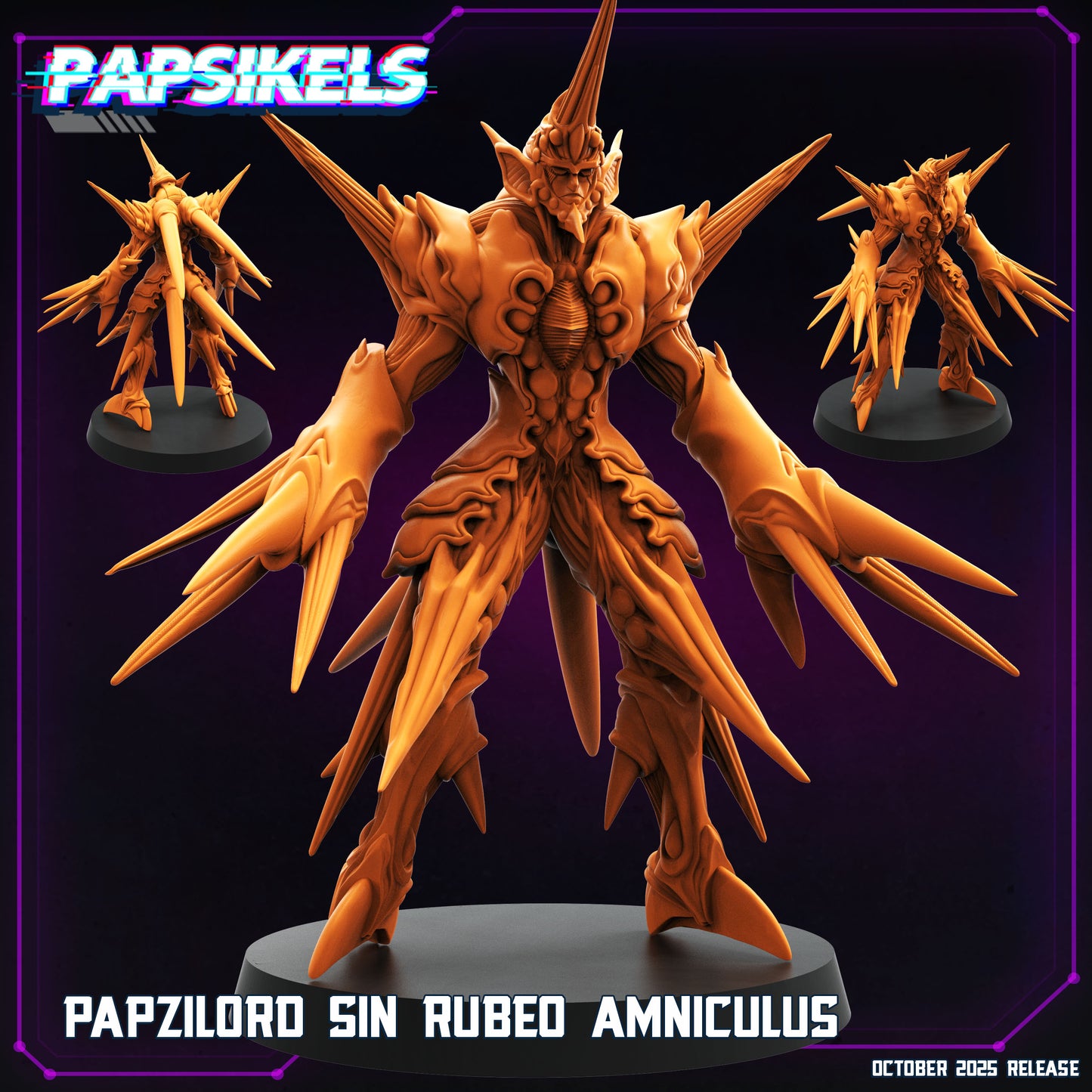 Papsilord Sin Rubeo Amniculus - Resin Cyberpunk Miniature  | Papsikels