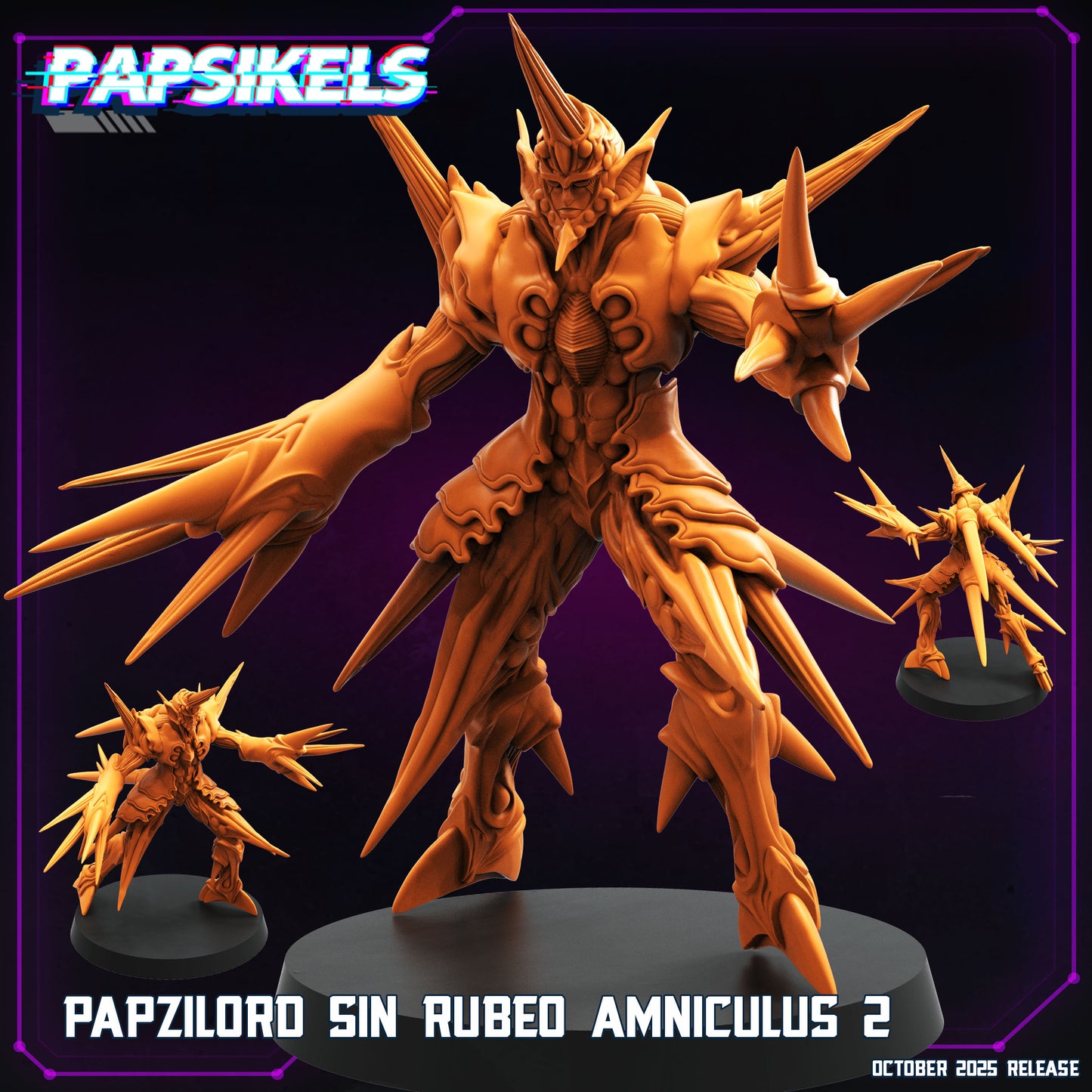 Papsilord Sin Rubeo Amniculus - Resin Cyberpunk Miniature  | Papsikels