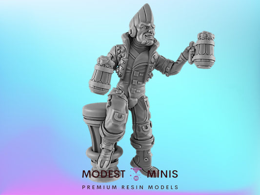Party Boy | 25mm - 75mm Scale | DnD | EC3D Cyberpunk Mini | Ghost City