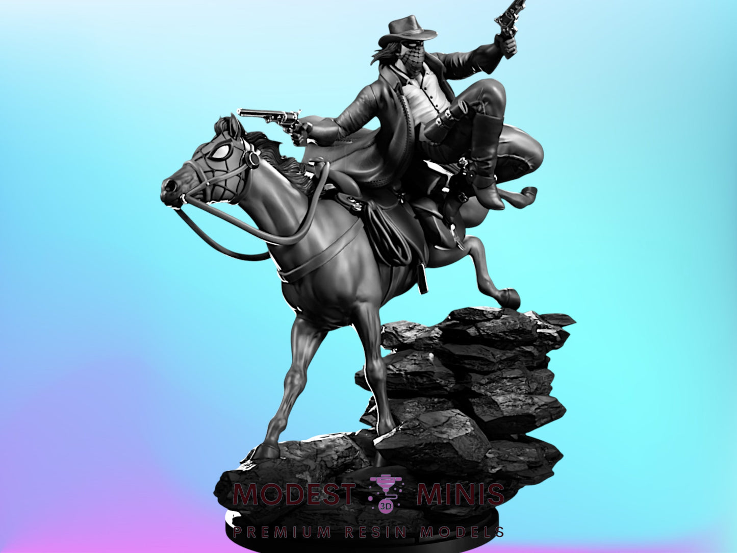 Western Web Gunslinger | Patrick Ohara | Resin Miniature Proxy for Crisis Protocol | Legion