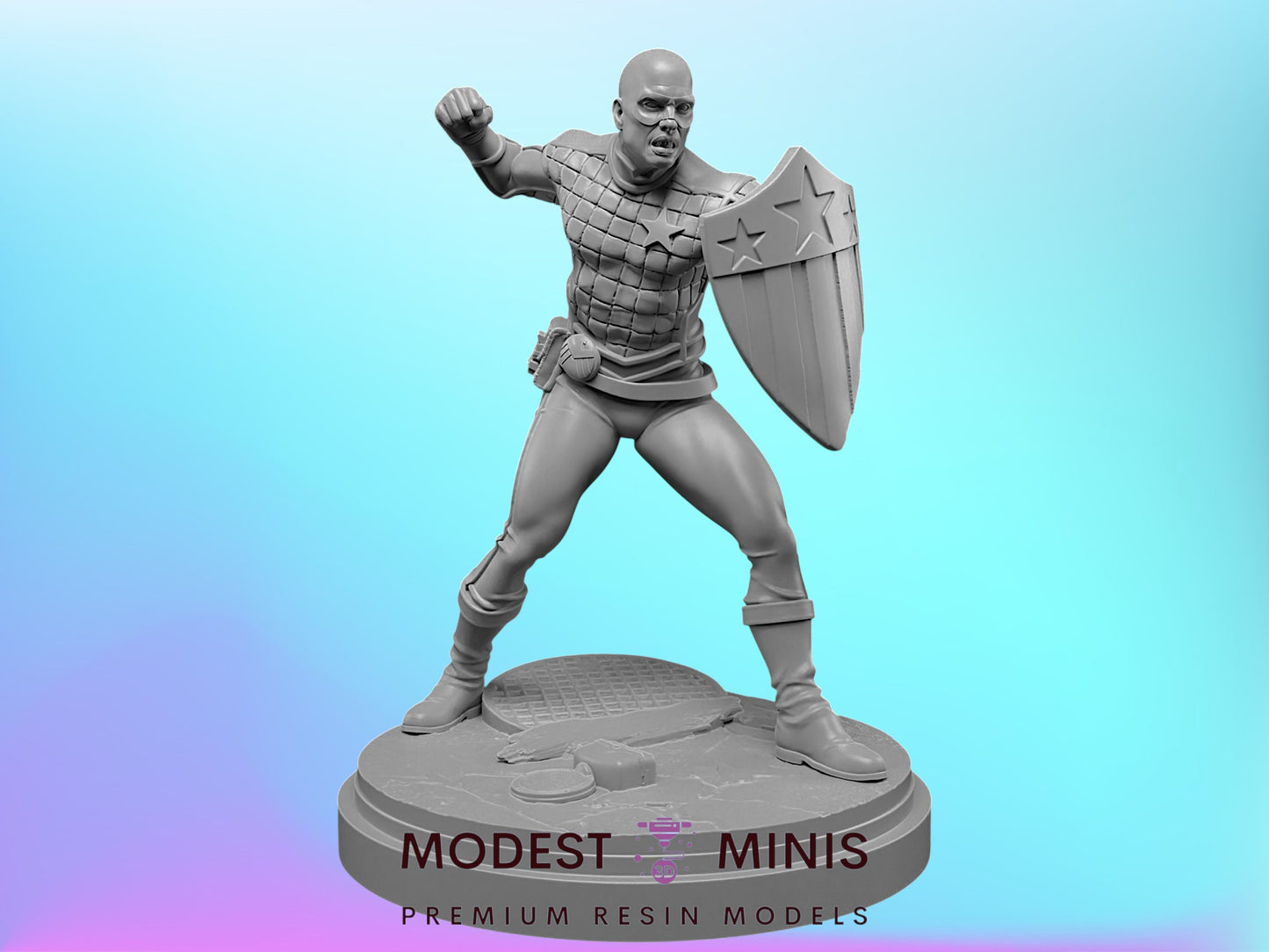 Patriot | 32mm - 40mm Mini | Crisis Protocol Proxy | Superhero | C27