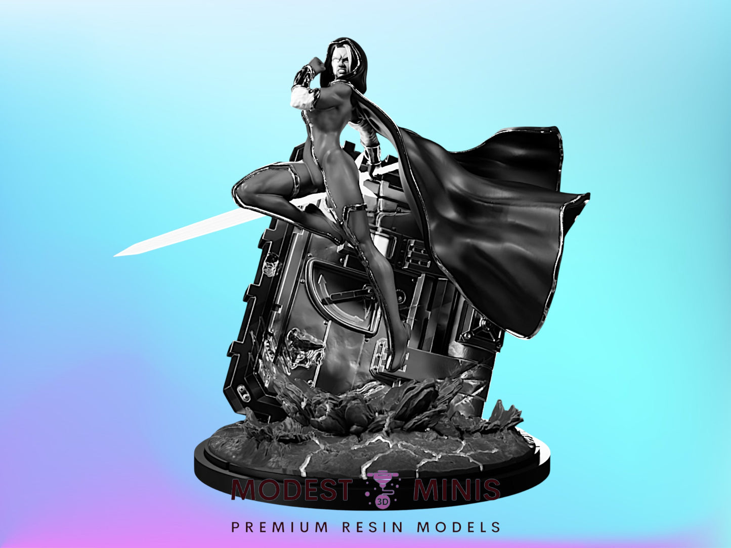 Cosmic Energy Warrior | Phyla Vell | Resin Miniature Proxy for Crisis Protocol | Legion