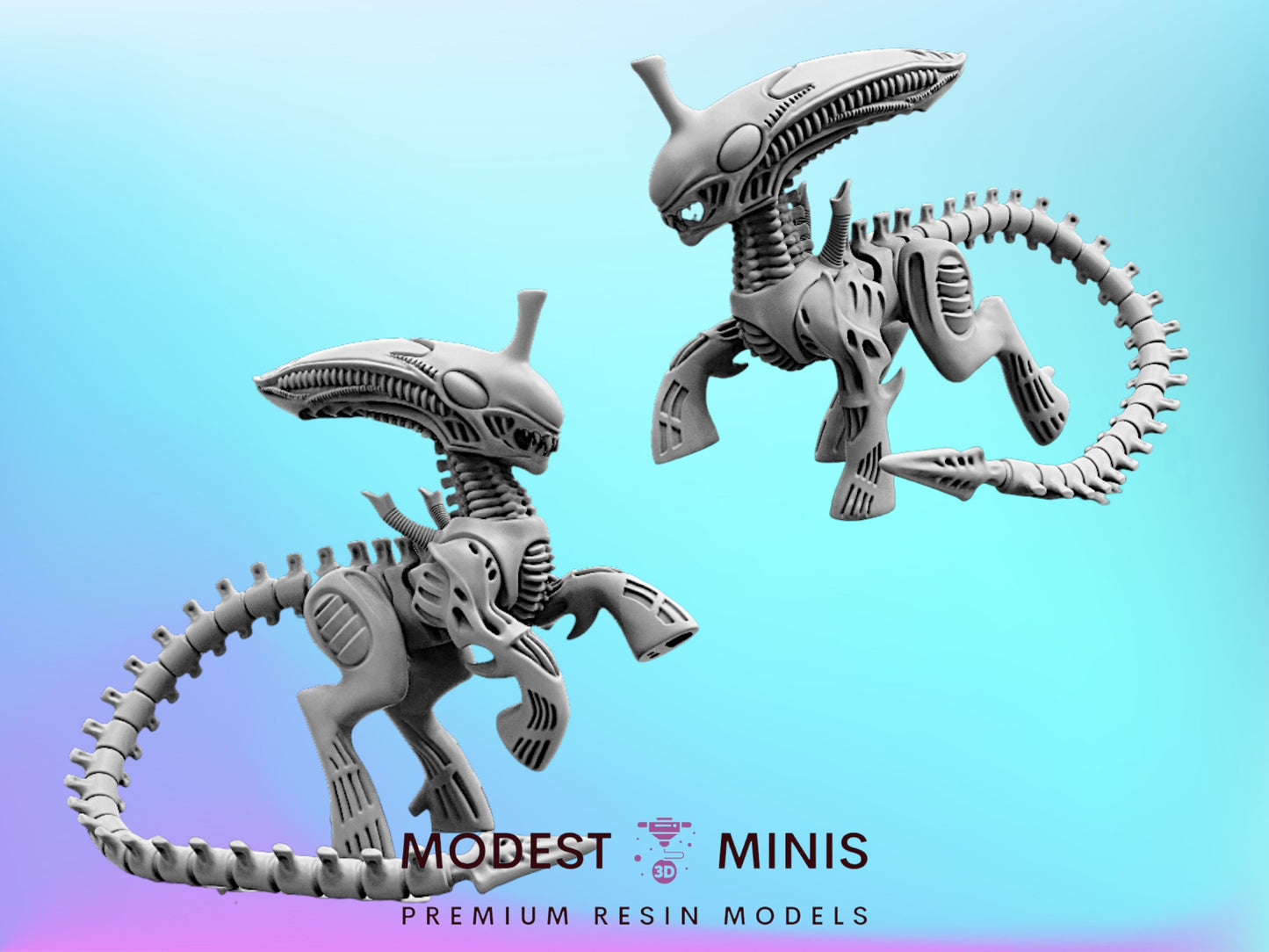 Pony Alien - Resin 3D Print Alien Miniature | RPG | Sci fi | Cyberpunk | Role Playing | DnD | Papsikel