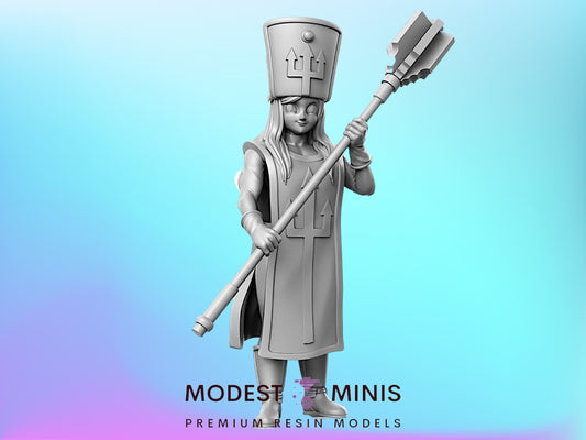 DQ Priest - 32mm Scale DnD Miniature | Dungeons and Dragons | JRPG Mini - RN Estudio