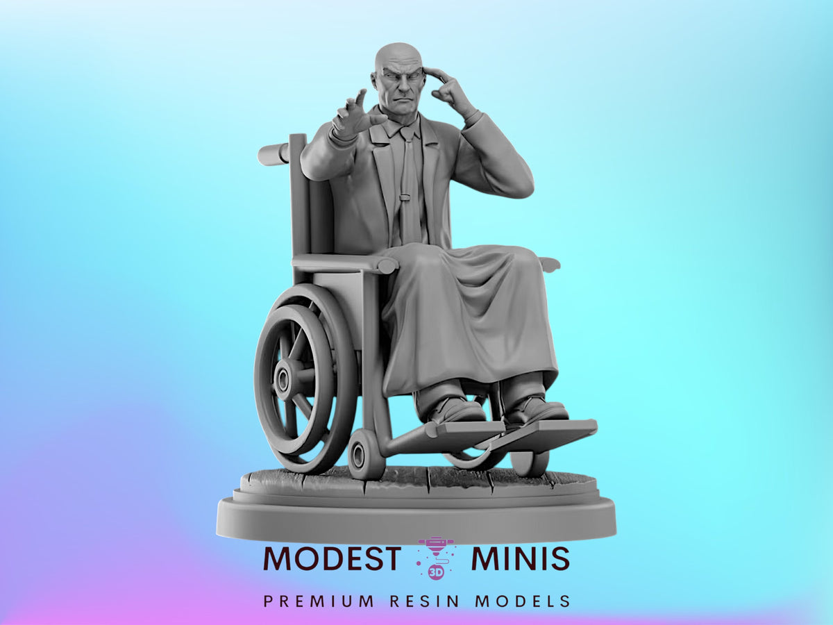 Tele Wheels Prof X | 32mm - 40mm Mini | Crisis Protocol Proxy | Superhero | Hall of Heroes