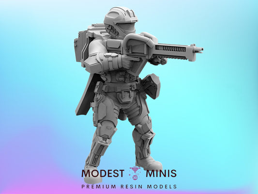 Recon Helljumper Arcthrower | 28mm - 75mm Scale Aliens Miniature | Papsikel