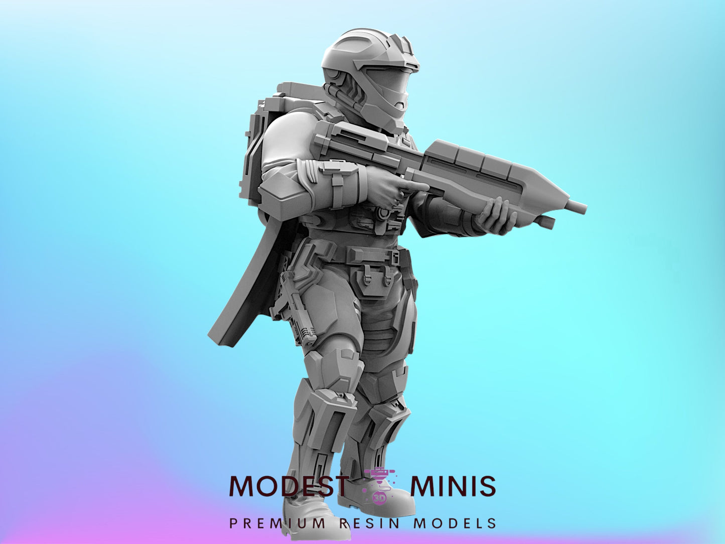 Recon Helljumper Captain | 28mm - 75mm Scale Aliens Miniature | Papsikel