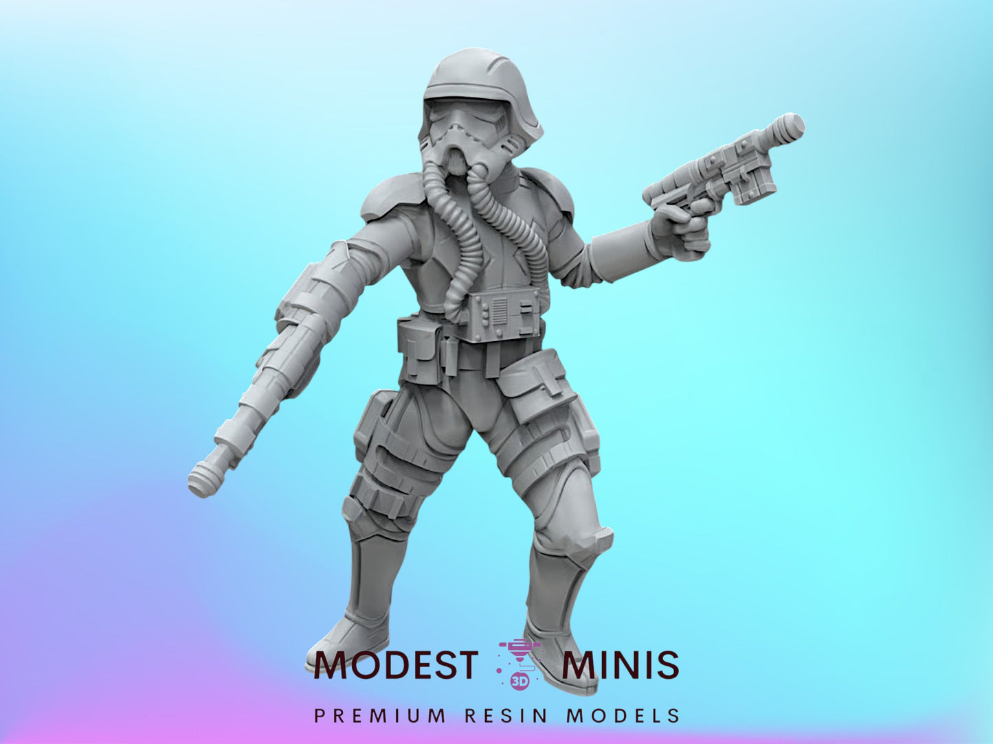 Recon Pilot Trooper - 28mm - 40mm Scale  Black Remnant Star Wars Mini